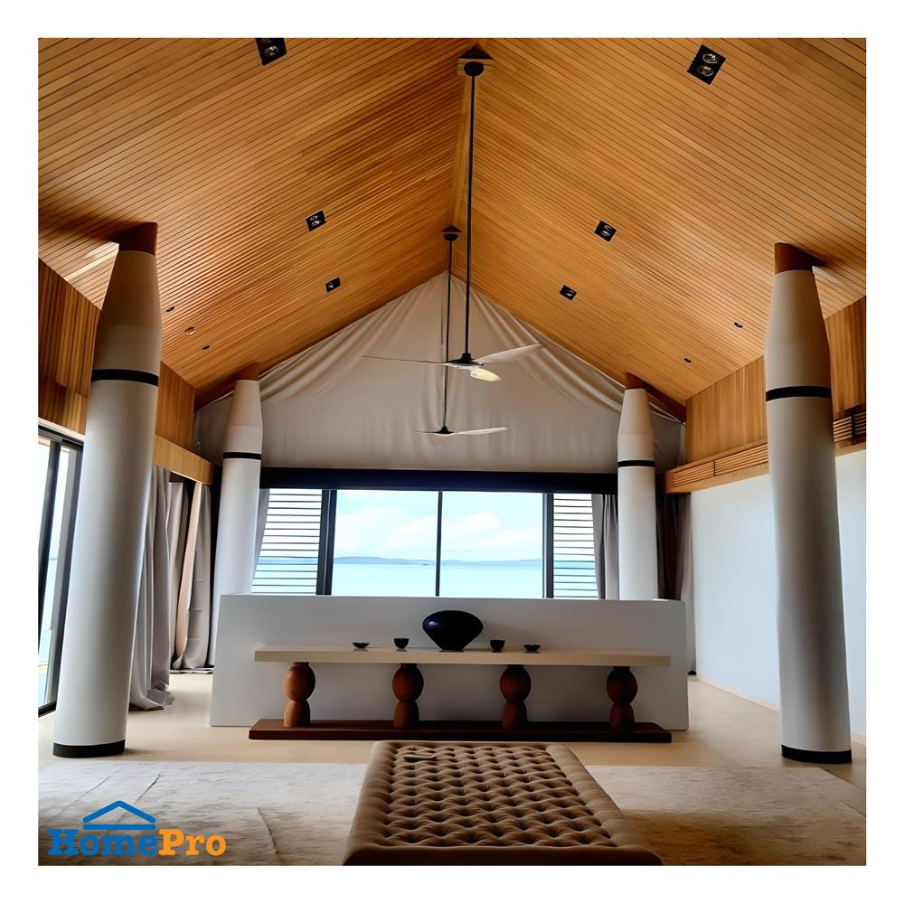 พัดลมไม่มีโคมไฟ MR.KEN 25-01463 60 นิ้ว สีน้ำตาล