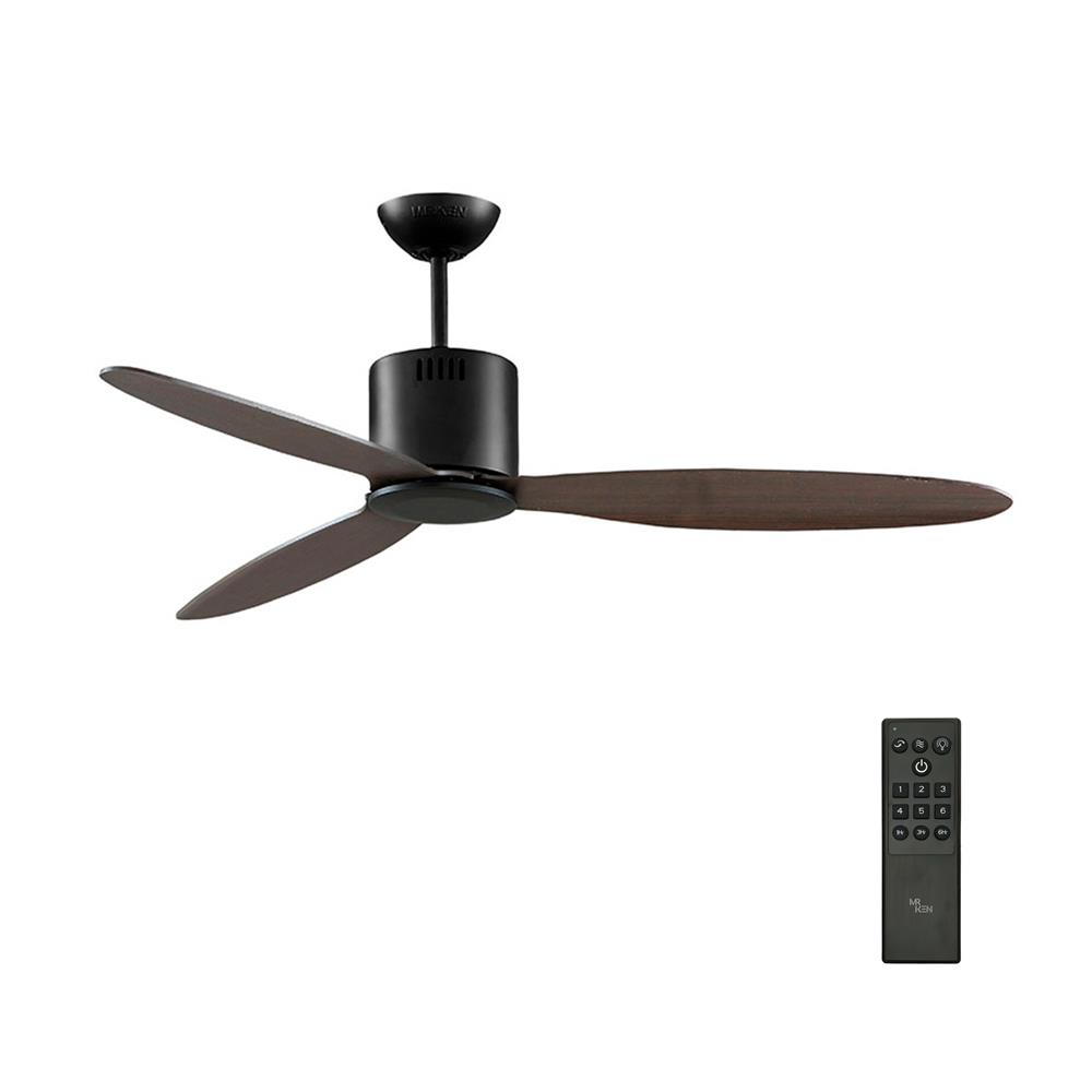 พัดลมไม่มีโคมไฟ MR.KEN 25-01488 52 นิ้ว สีดำ/น้ำตาลเข้ม
