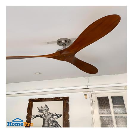 พัดลมไม่มีโคมไฟ MR.KEN 25-01508 60 นิ้ว สีเงิน/น้ำตาล_3