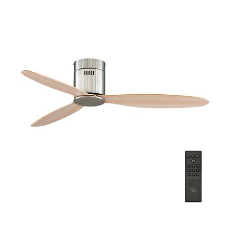 พัดลมไม่มีโคมไฟ MR.KEN 25-01259 52 นิ้ว สีเงิน/น้ำตาล_0