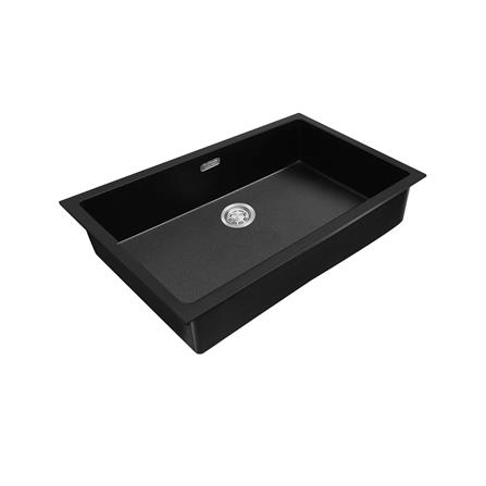 ซิงค์ฝัง 1 หลุม LUCKY FLAME GNS-0851-UM BK U 78.5 ซม. สีดำ_1