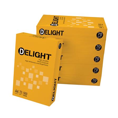กระดาษถ่ายเอกสาร IDEA BY SCGP DELIGHT 70 แกรม A4 5 รีม ต่อ แพ็ก_0