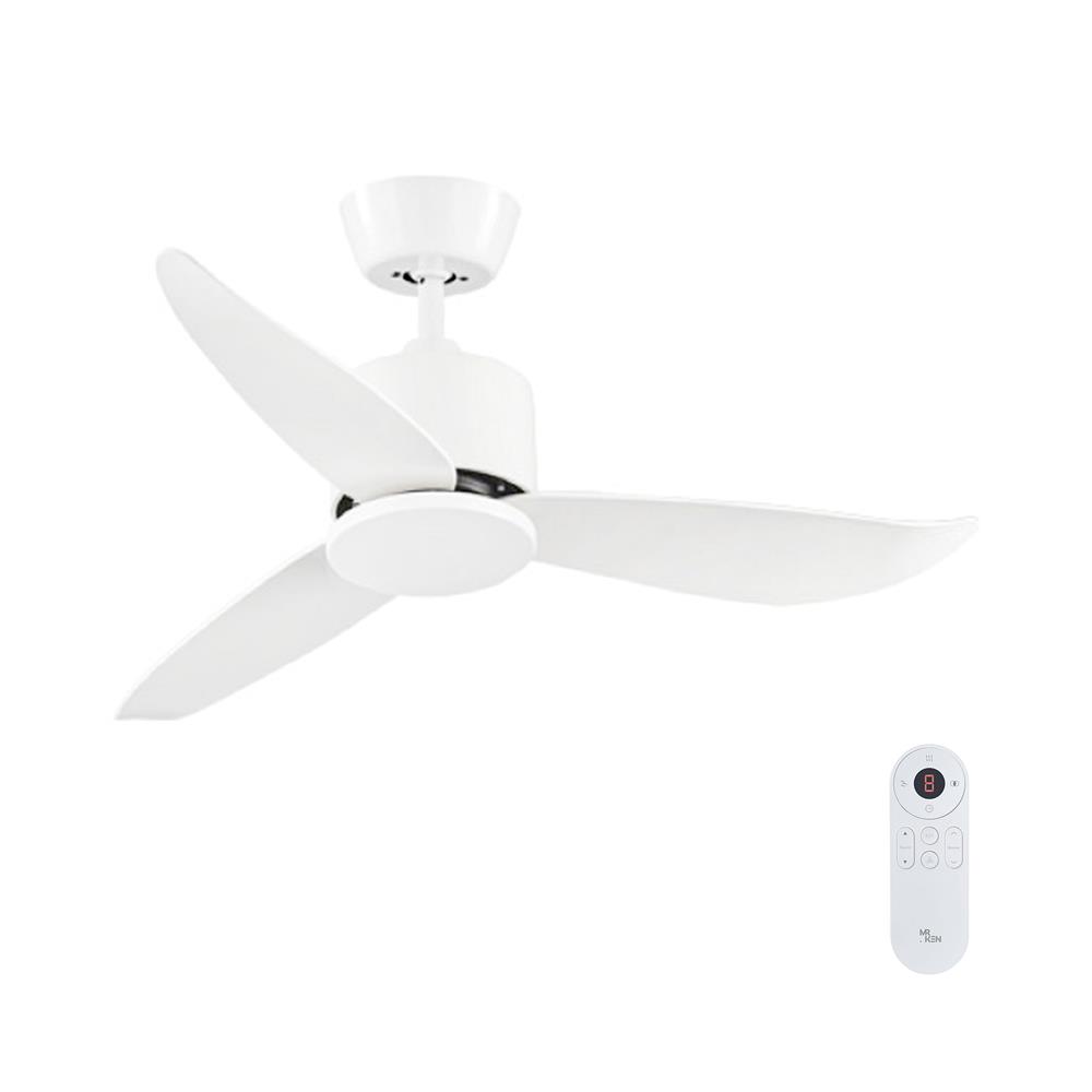 พัดลมไม่มีโคมไฟ MR.KEN 25-01852 36 นิ้ว สีขาว