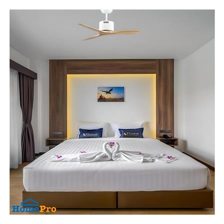 พัดลมไม่มีโคมไฟ MR.KEN 25-01964 40 นิ้ว สีขาว/น้ำตาล_3