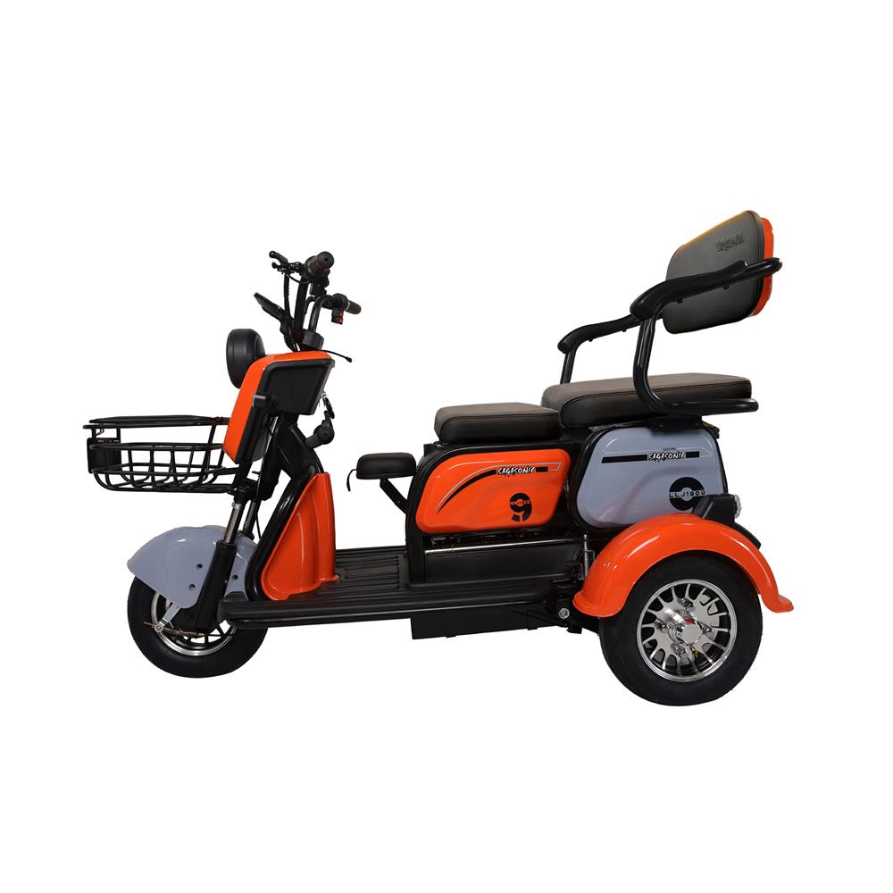 สกู๊ตเตอร์ไฟฟ้า 3 ล้อ SAGASONIC X6 สีส้ม