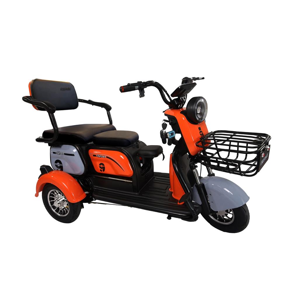 สกู๊ตเตอร์ไฟฟ้า 3 ล้อ SAGASONIC X6 สีส้ม