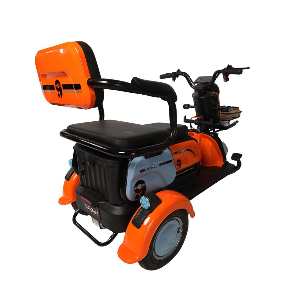 สกู๊ตเตอร์ไฟฟ้า 3 ล้อ SAGASONIC X6 สีส้ม