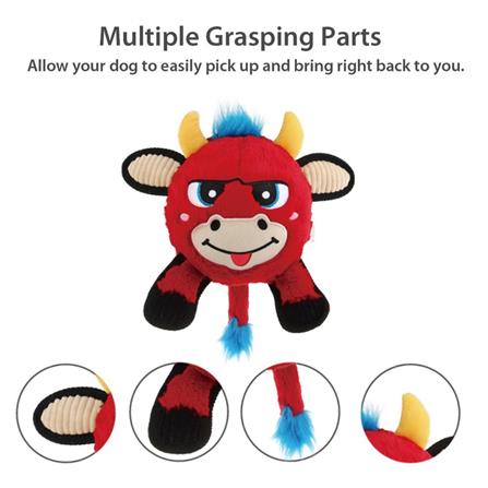 ของเล่นสุนัข GIGWI JUMBALL PLUSH REDBULL_1