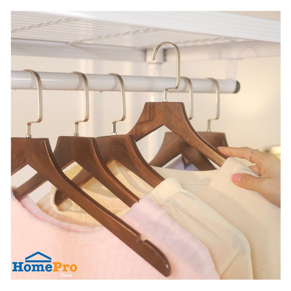 ไม้แขวนเสื้อไม้ PLIM HOTEL MAPLE (แพ็ก 6 ชิ้น)