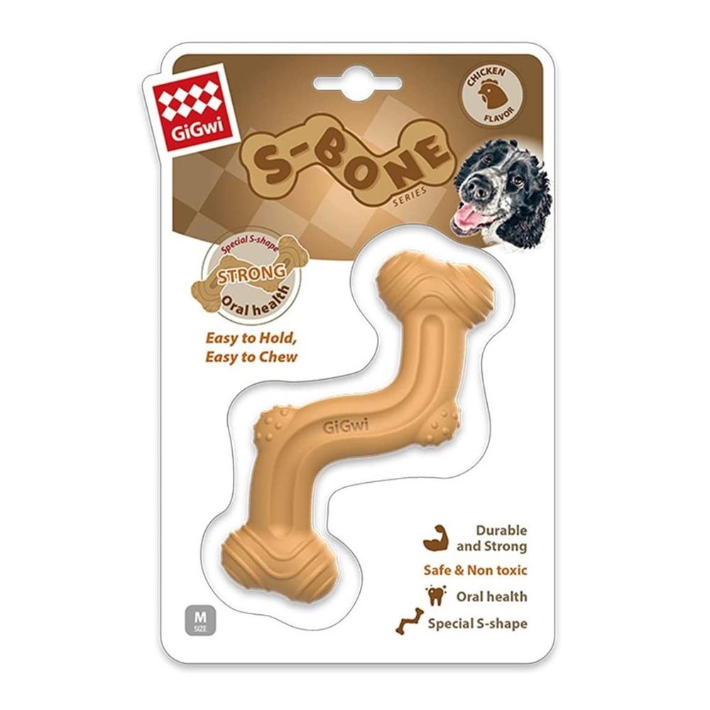 ของเล่นสุนัข GIGWI NYLON BONE S SHAPE