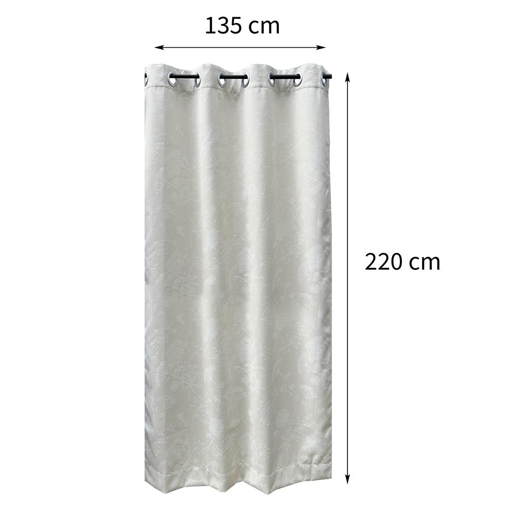 ผ้าม่าน EYELET HOME LIVING STYLE BLOOM UV 135X220 ซม. สีครีม