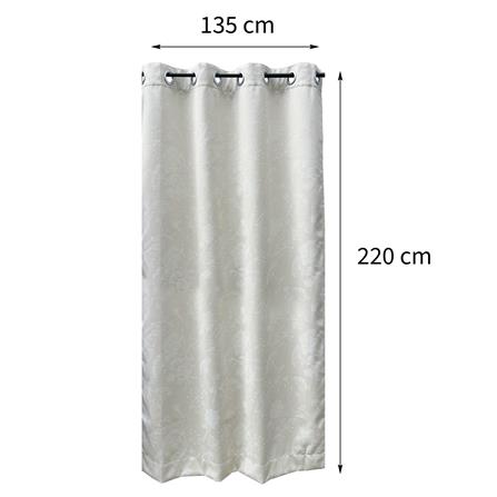 ผ้าม่าน EYELET HOME LIVING STYLE BLOOM UV 135X220 ซม. สีครีม_5