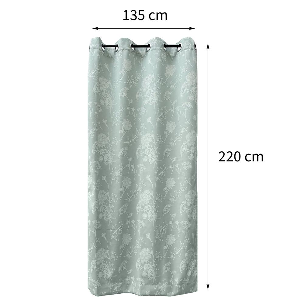 ผ้าม่าน EYELET HOME LIVING STYLE BLOOM UV 135X220 ซม. สีเขียว