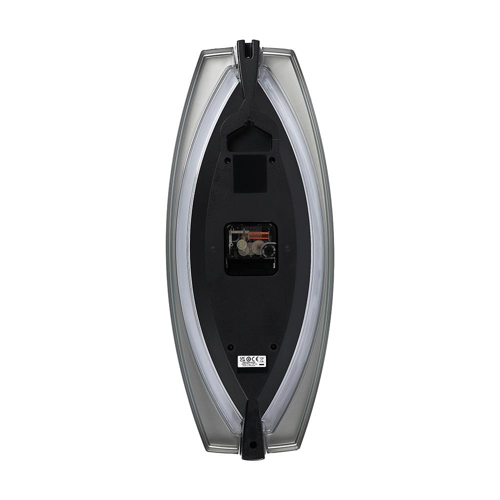 นาฬิกาแขวน SEIKO CLOCKS QXA342D 17.9X7.3 นิ้ว สีเงิน