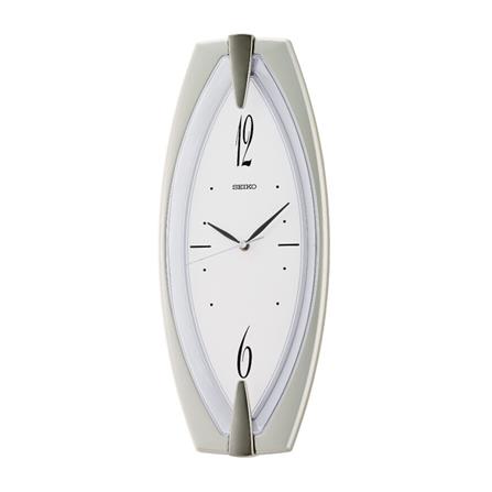 นาฬิกาแขวน SEIKO CLOCKS QXA342D 17.9X7.3 นิ้ว สีเงิน