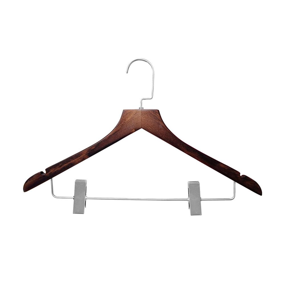 ไม้แขวนเสื้อไม้มีตัวหนีบ PLIM HOTEL MAPLE (แพ็ก 6 ชิ้น)