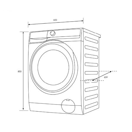 เครื่องซักผ้าฝาหน้าพร้อมขาตั้ง ELECTROLUX EWF1343R7WC 13 กก. 1400RPM อินเวอร์เตอร์ สีขาว_9