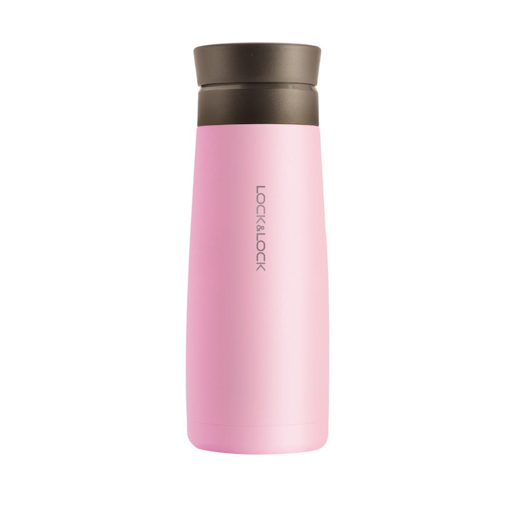 กระติกสุญญากาศ LOCKNLOCK MACARON 450 มล. สีชมพู