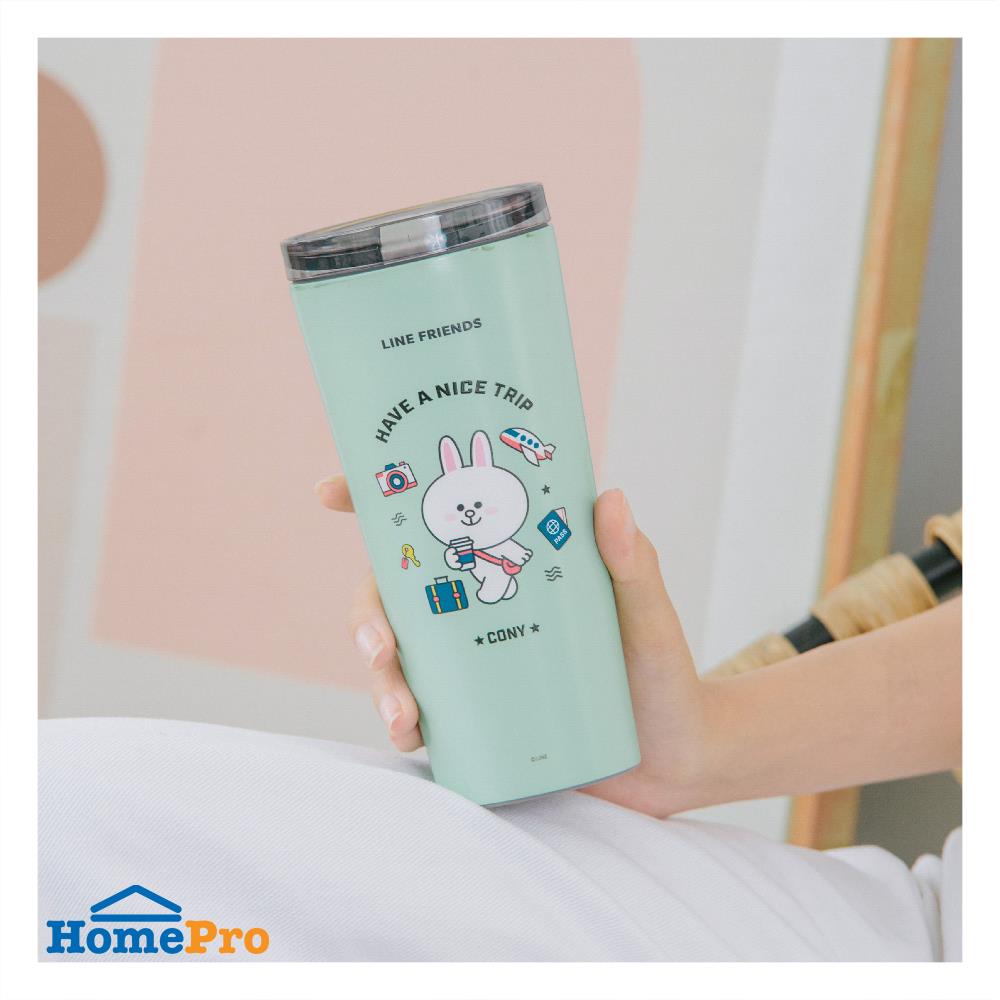 กระติกสุญญากาศ LOCKNLOCK LINE FRIEND LHC4279 540 มล. สีมิ้นท์