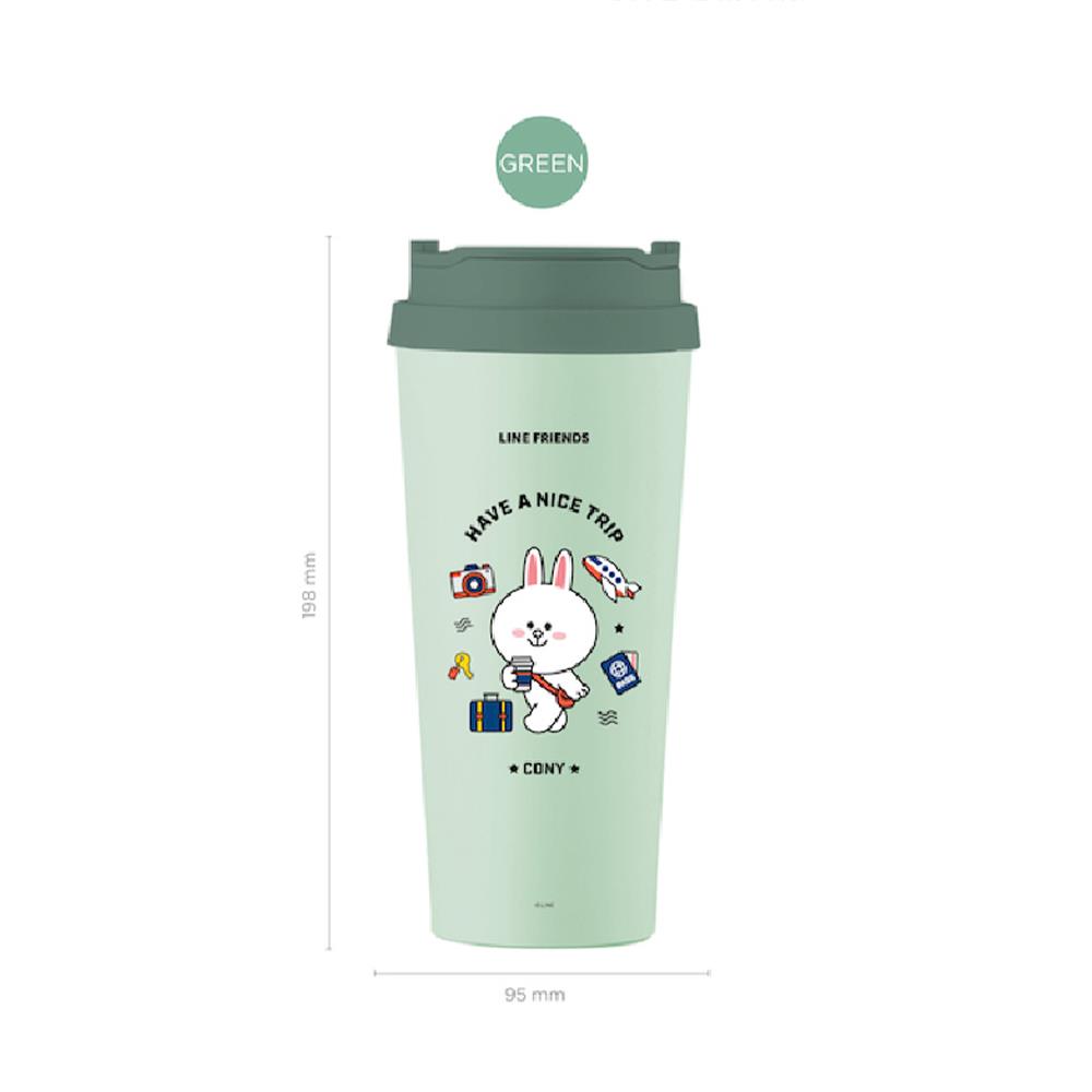 กระติกสุญญากาศ LOCKNLOCK LINE FRIEND LHC4279 540 มล. สีมิ้นท์