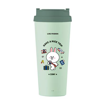 กระติกสุญญากาศ LOCKNLOCK LINE FRIEND LHC4279 540 มล. สีมิ้นท์_0