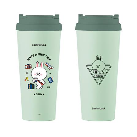 กระติกสุญญากาศ LOCKNLOCK LINE FRIEND LHC4279 540 มล. สีมิ้นท์_1