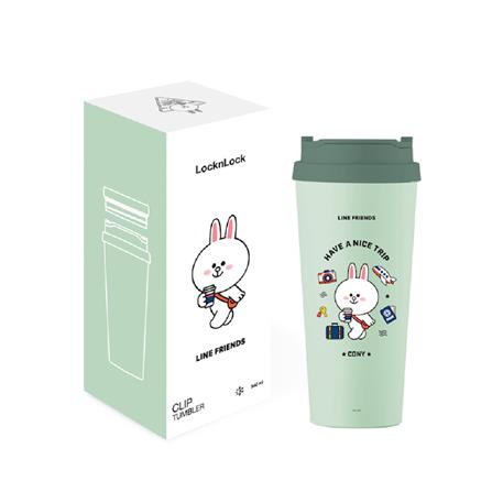 กระติกสุญญากาศ LOCKNLOCK LINE FRIEND LHC4279 540 มล. สีมิ้นท์_3