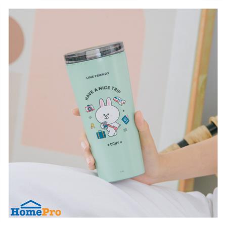 กระติกสุญญากาศ LOCKNLOCK LINE FRIEND LHC4279 540 มล. สีมิ้นท์_4