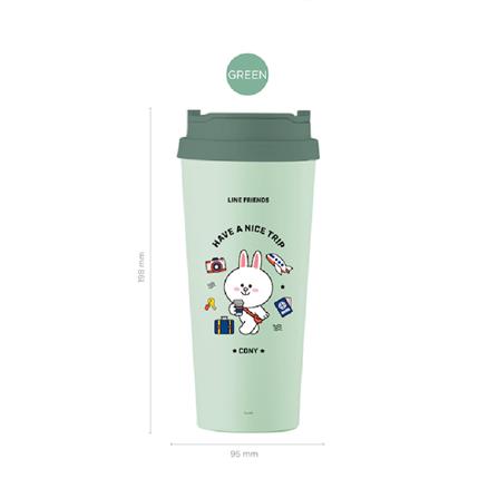 กระติกสุญญากาศ LOCKNLOCK LINE FRIEND LHC4279 540 มล. สีมิ้นท์_5