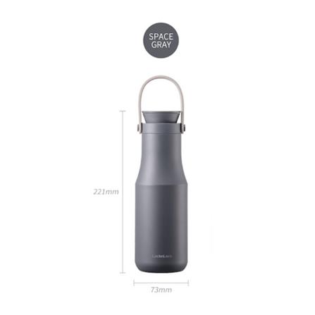 กระติกสุญญากาศ LOCKNLOCK METRO DOUBLE TUMBLER 470 มล. สีเทา_1