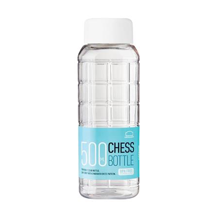 ขวดน้ำพลาสติก PET LOCKNLOCK CHESS 0.5 ลิตร สีขาว_0