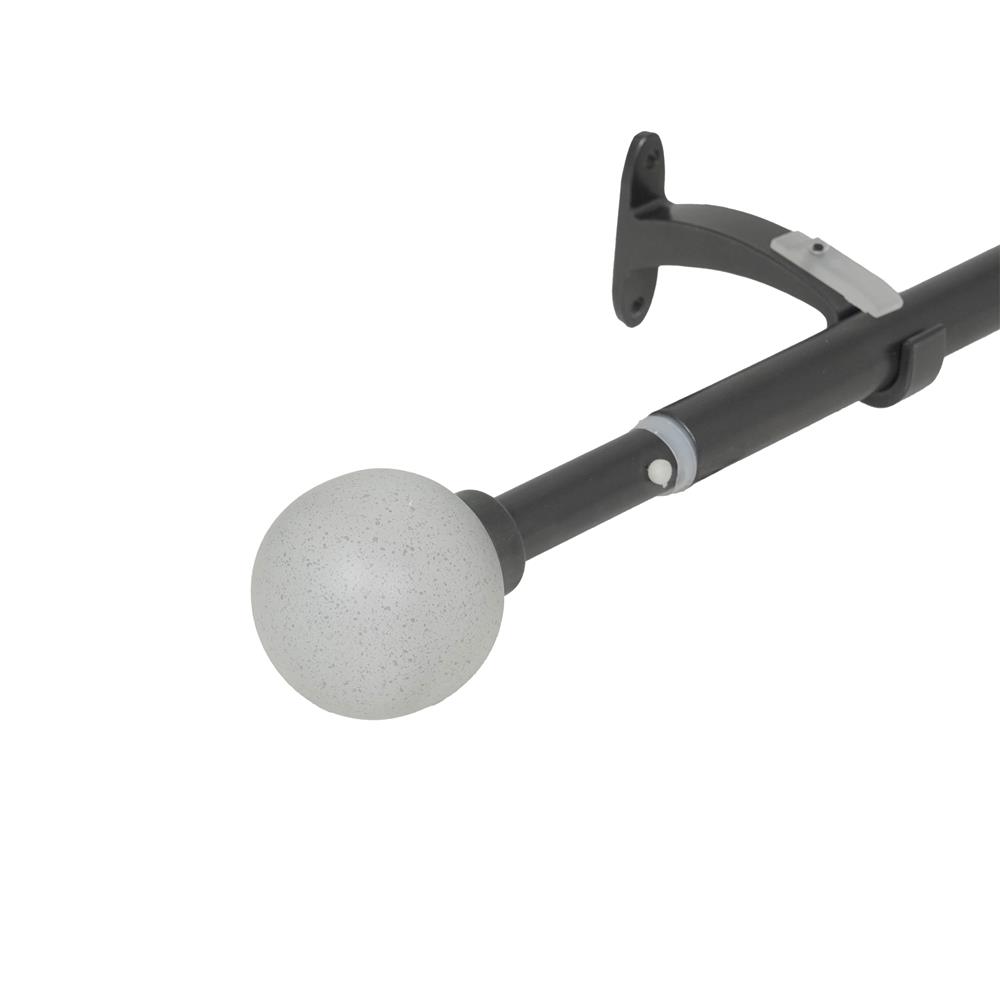 รางเหล็ก ยืดหด HOME LIVING STYLE PLUTO 110-210 ซม. สีดำ