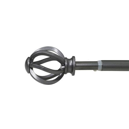 รางเหล็ก ยืดหด HOME LIVING STYLE CORDON 110-210 ซม. สีเทา_0