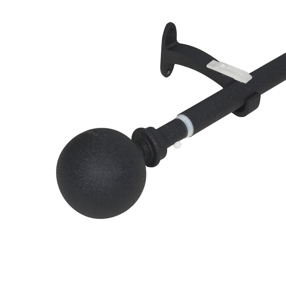 รางเหล็ก ยืดหด HOME LIVING STYLE DARK 110-210 ซม. สีดำ