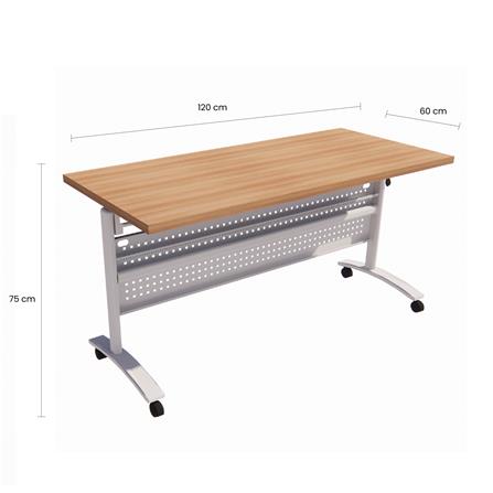 โต๊ะทำงาน OFFICEINTREND ZENITH 120 ซม. สีน้ำตาล_2