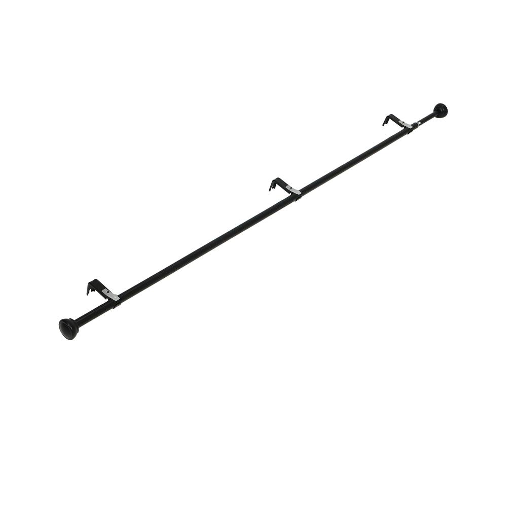 รางเหล็ก ยืดหด HOME LIVING STYLE ENDCAP 110-210 ซม. สีดำ