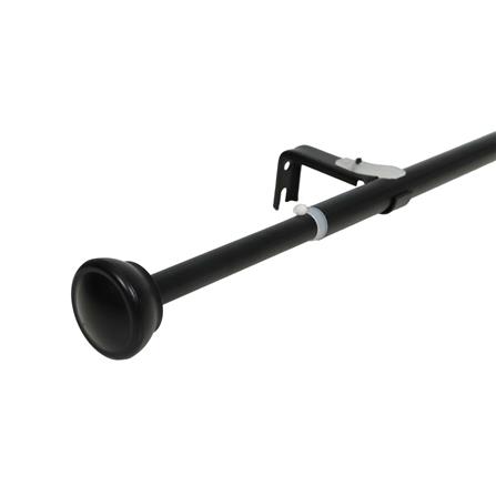 รางเหล็ก ยืดหด HOME LIVING STYLE ENDCAP 110-210 ซม. สีดำ_1
