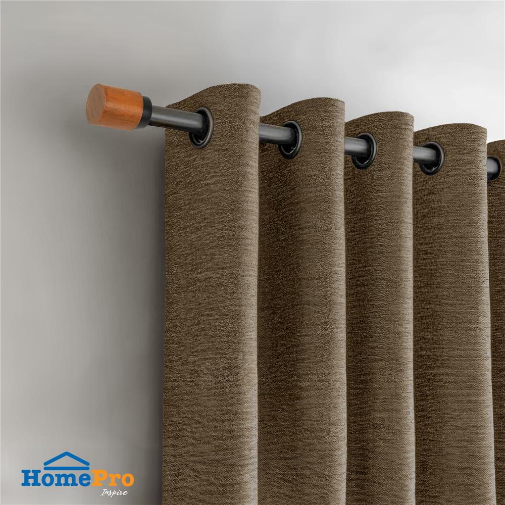 รางเหล็ก ยืดหด HOME LIVING STYLE MATTEH 110-210 ซม. สีดำ