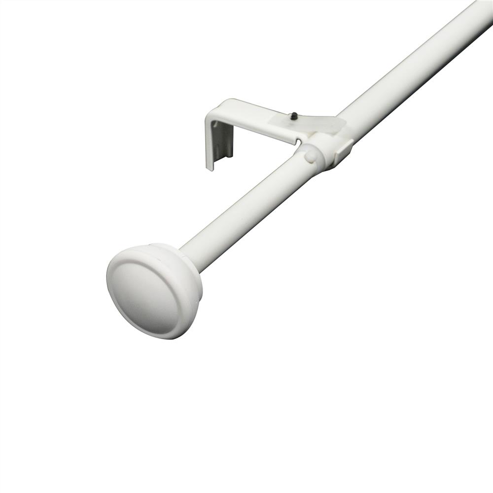 รางเหล็ก ยืดหด HOME LIVING STYLE ENDCAP 110-210 ซม. สีขาว