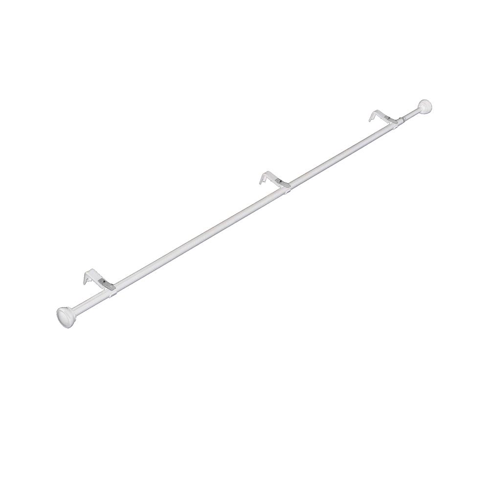 รางเหล็ก ยืดหด HOME LIVING STYLE ENDCAP 110-210 ซม. สีขาว