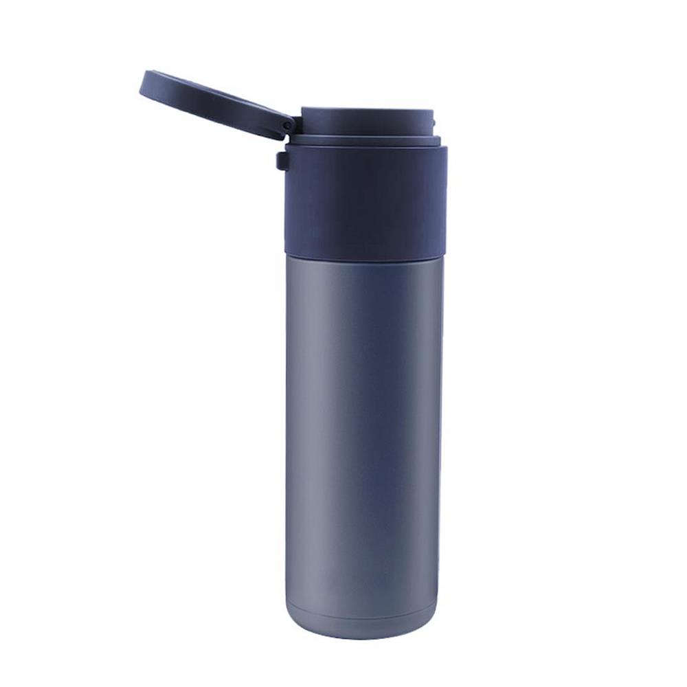 กระติกสุญญากาศ LOCKNLOCK HIDDEN 490 มล. สีน้ำเงิน