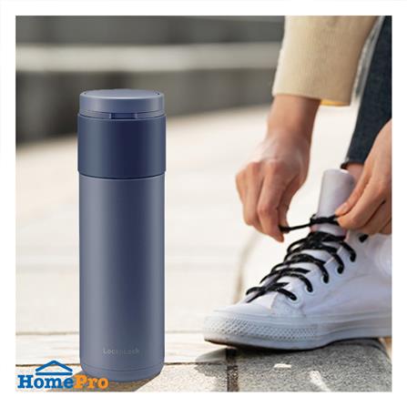 กระติกสุญญากาศ LOCKNLOCK HIDDEN 490 มล. สีน้ำเงิน_6