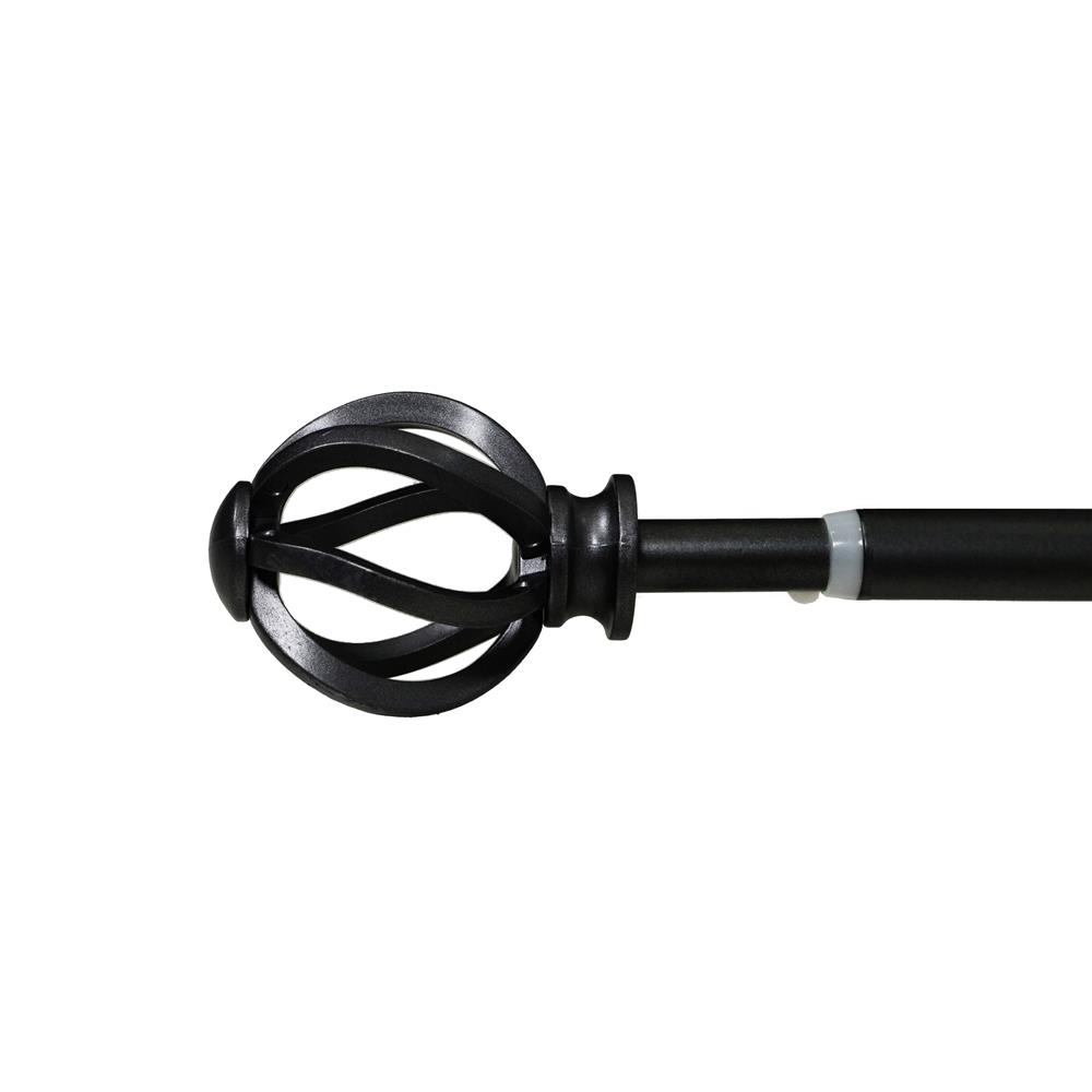 รางเหล็ก ยืดหด HOME LIVING STYLE CORDON 110-210 ซม. สีดำ