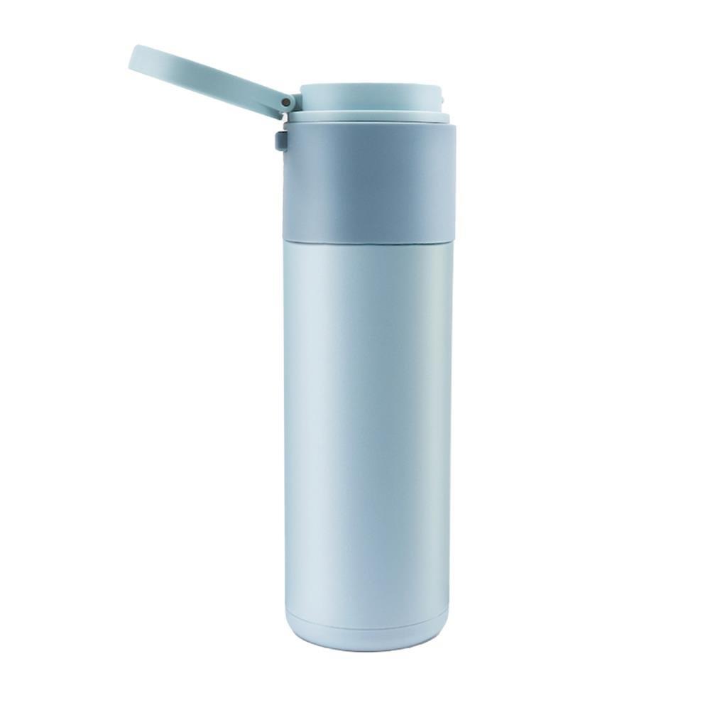 กระติกสุญญากาศ LOCKNLOCK HIDDEN 490 มล. สีฟ้า