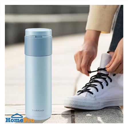 กระติกสุญญากาศ LOCKNLOCK HIDDEN 490 มล. สีฟ้า_7