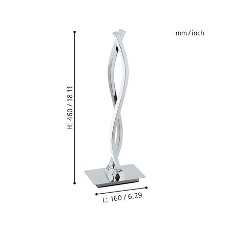 ไฟตั้งโต๊ะ LED EGLO LASANA 2 96105 11.5 วัตต์ สีเงิน_2