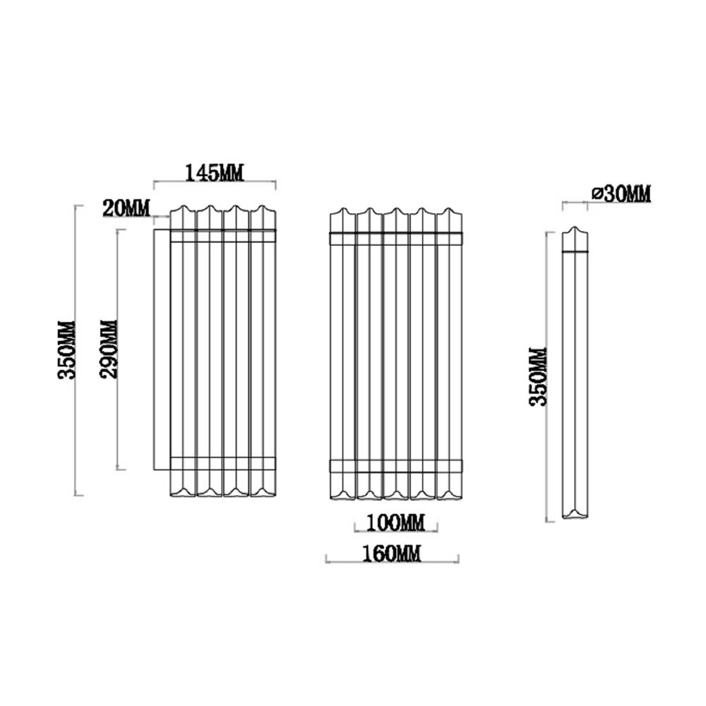 ไฟกิ่งภายใน CARINI W2463076 สีใส/ทอง 1 หัว