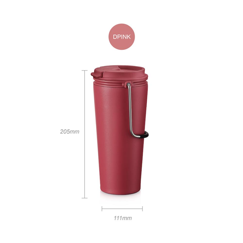 แก้วน้ำสุญญากาศ LOCKNLOCK TUMBLER 540 มล. สีชมพู