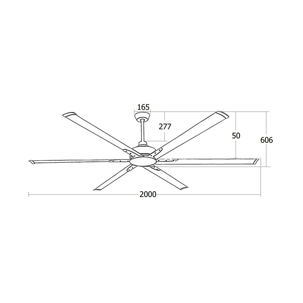 พัดลมไม่มีโคมไฟ MR.KEN 25-01680 78 นิ้ว สีดำ