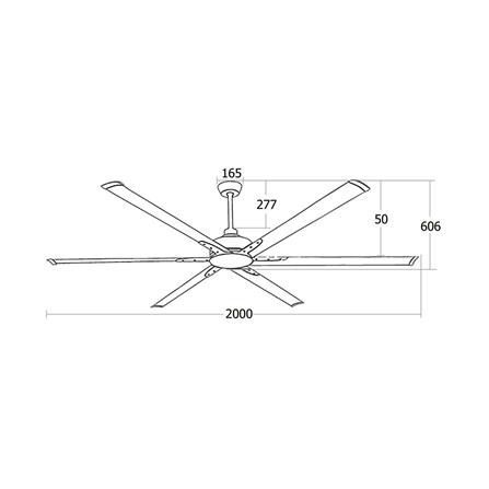พัดลมไม่มีโคมไฟ MR.KEN 25-01680 78 นิ้ว สีดำ_4